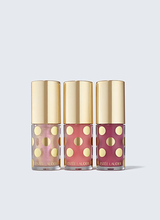 sheer wonders holiday lip oil trio